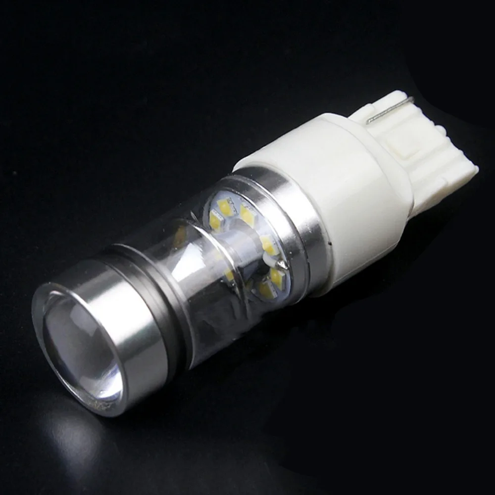 2Pcs 20 SMD T20 7440 100W 850LM High Bright W21W LED Lights 12V-24V 7440 Parking Bulb 360 Degree Lighting Sourcing