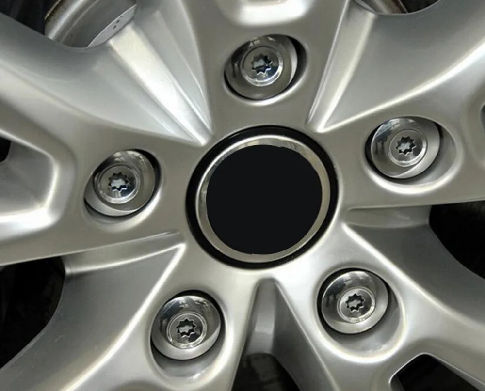 10pcs 7L6 601 173A 2ZZ Chrome Wheel Lug Bolt Nut Cap Cover ABS plastic with triple chrome finish For VW Touareg 2004-2014