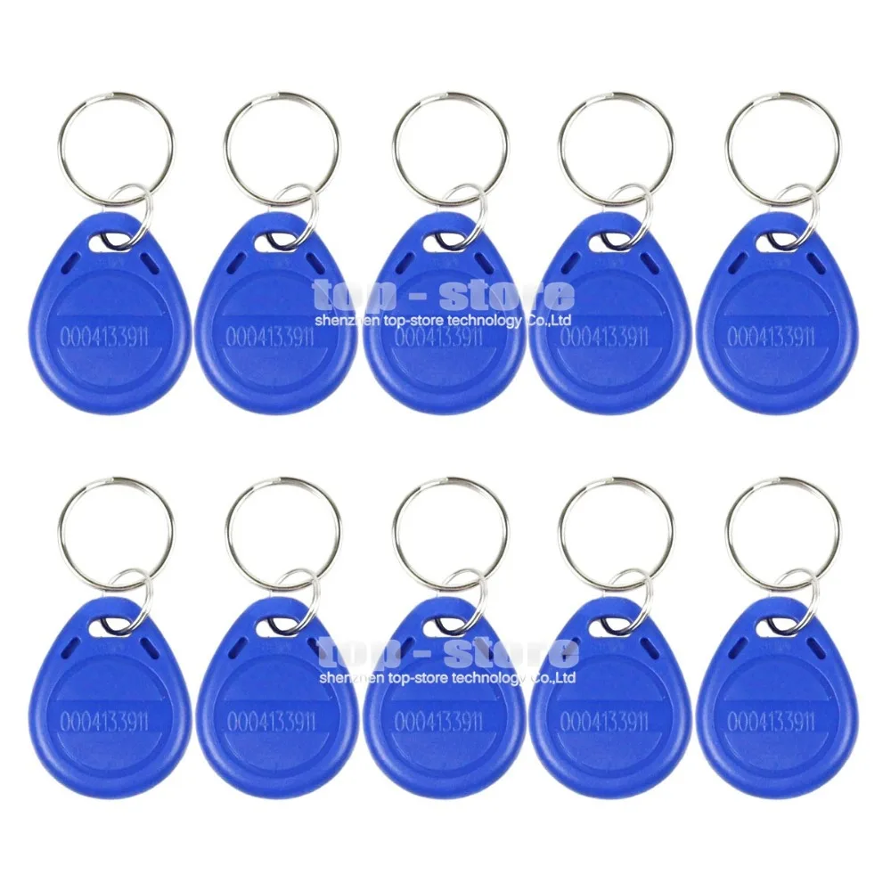 DIYSECUR 100pcs/lot 125Khz RFID Proximity ID Card Token Tags Key Keyfobs For Access Control System