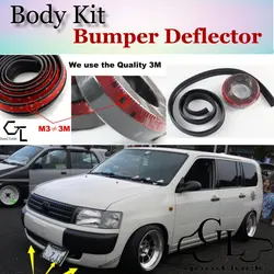 For TOYOTA Probox Pro Box 2002~2015 Bumper Lip / Front Spoiler Deflector Car Scratch Proof Adhesive Strip / Body Kit