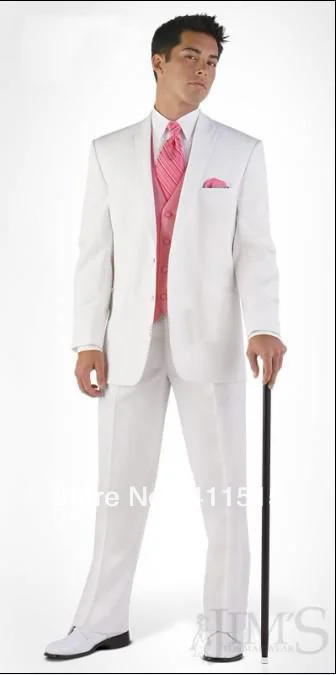 

FREE shipping/White Groom Tuxedos ,dress/Two Buttons Groom wear Men Wedding Suit/italian A suits for men/custom suits,tuxedo