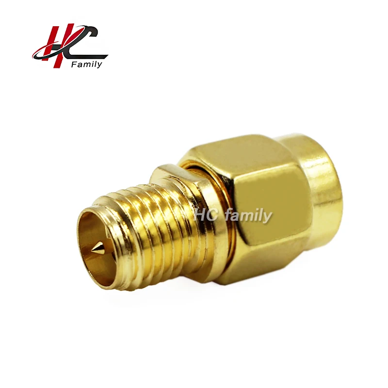 1pc SMA Male plug to rp SMA female jack Coax Adapter