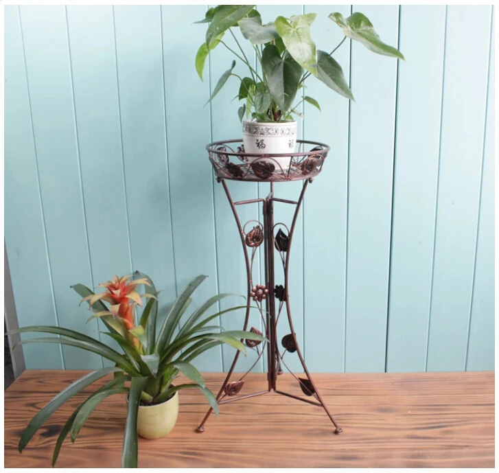 120CM continental, wrought iron floor other showy white flower of bracketplant of indoor sitting room balcony a few flower POTS