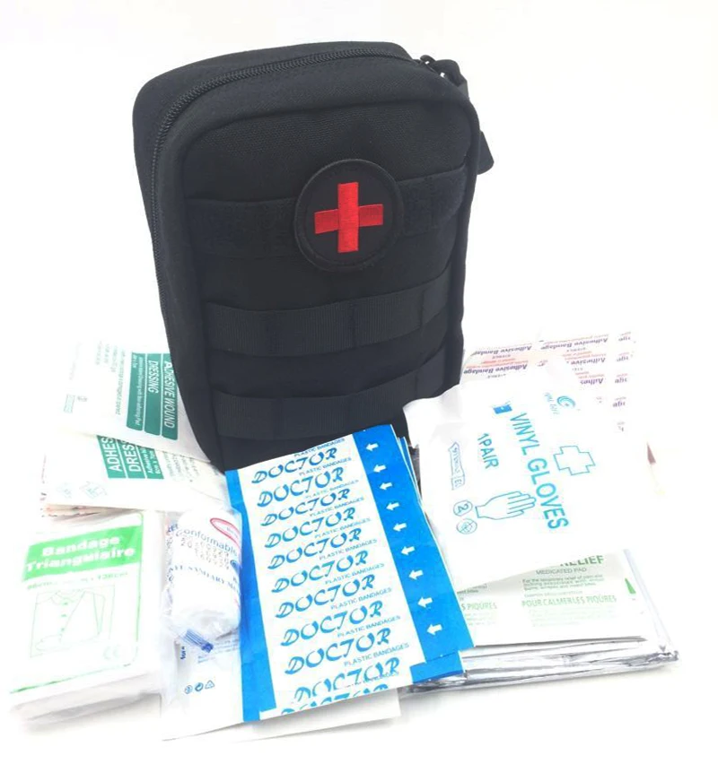 103Pcs Complete First Aid Kit Portable Molle Medical Pouch Home Wound Care Bag Outdoor Rescue Gear Emergency Survival Kit