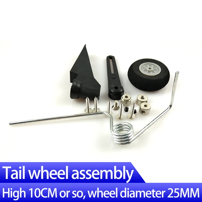 1 Set Replace Tail Wheel Assembly landing gear 60x25mm D28 /30 RC Airplane Parts Aeromodelling For Jet 540T Tires