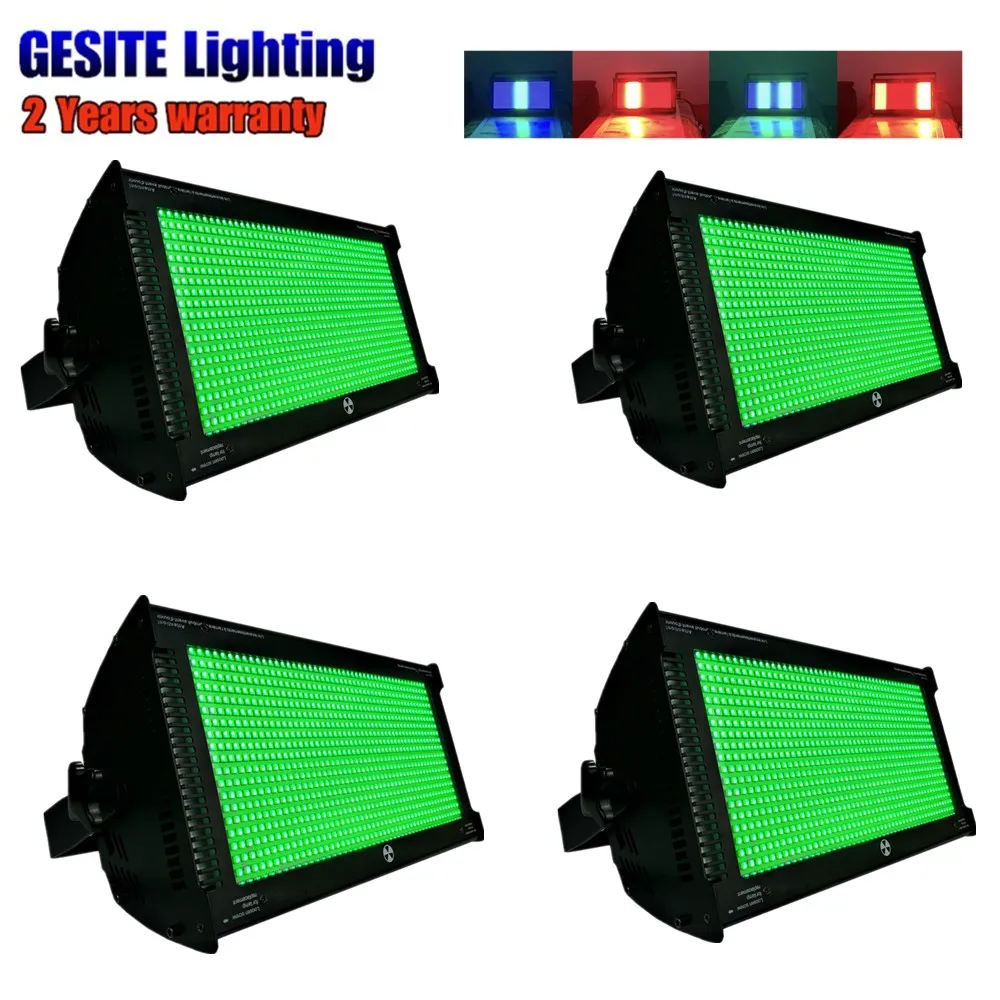 4pcs /lot DMX512 1000W RGB 3 in 1 Martin LED Strobe Light