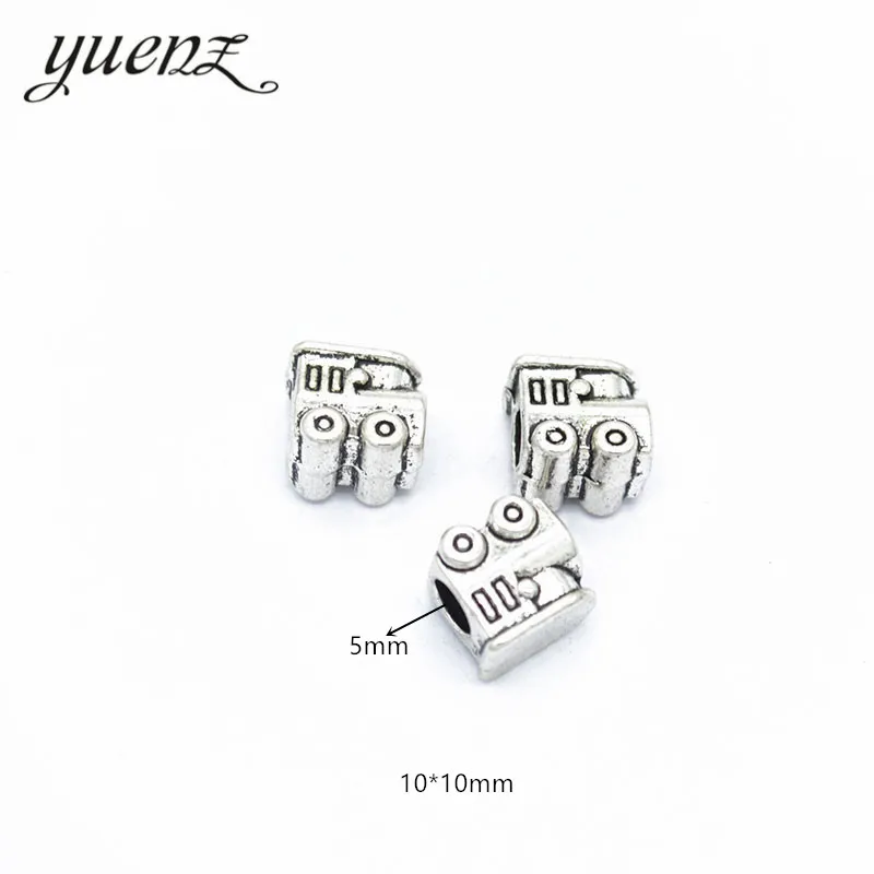 YuenZ 7pcs Antique Silver color Big Hole train Beads Spacers Beads Fit European Charm Jewelry Accessories DIY Findings R182