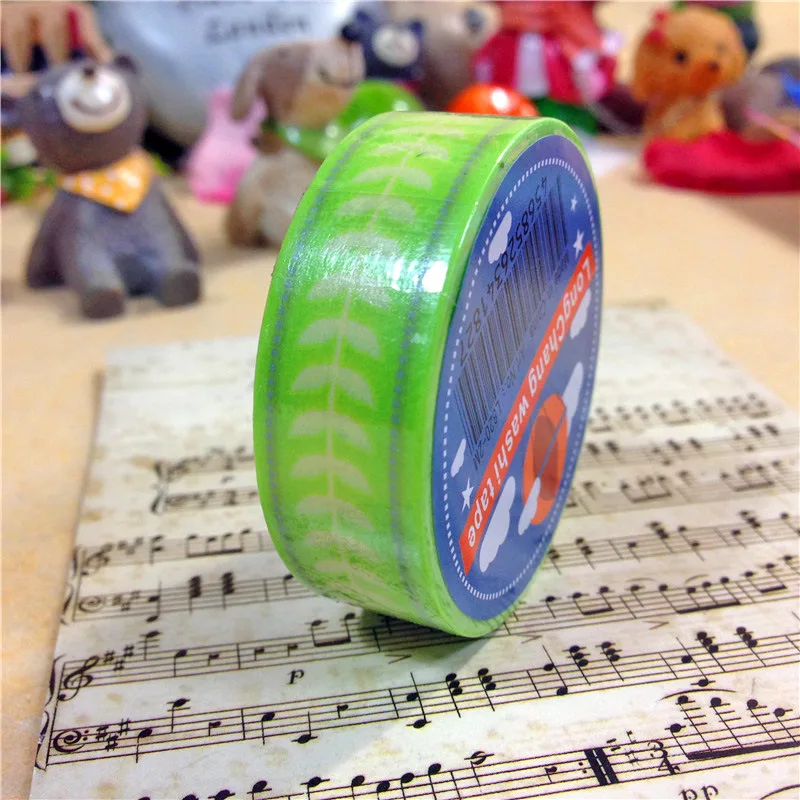 Free shipping Lovely  washi tape/15mm*5m*3rolls diy tape/grass masking paper tape