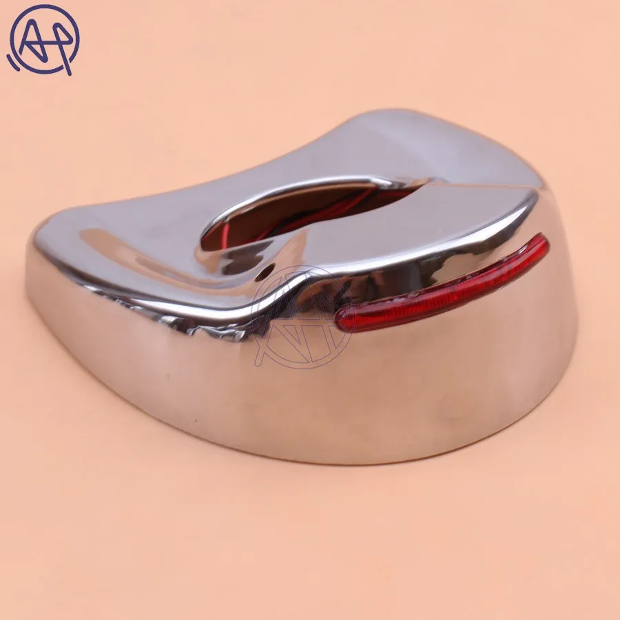 New Motorcycle Chrome Fairing Mount Mirrors Red/Amber/Smoke Lens LED Lights Cover Caps For Harley Electra Glide 1996-2013