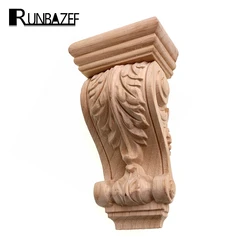 RUNBAZEF Rome Wood Wardrobe Decorative Corbel Applique Stigma Carved Shavings Wedding Decoration Miniaturas Craft Home Decor