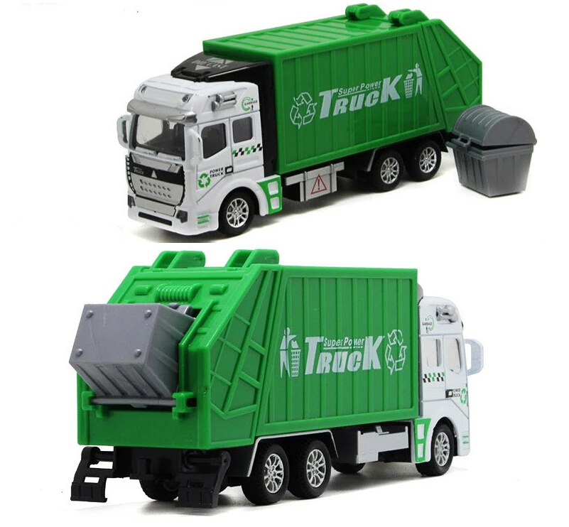 Tomica kids toys Transport vehicle green orange garbage scania truck car model engineering Sanitation truck boys Christmas gift