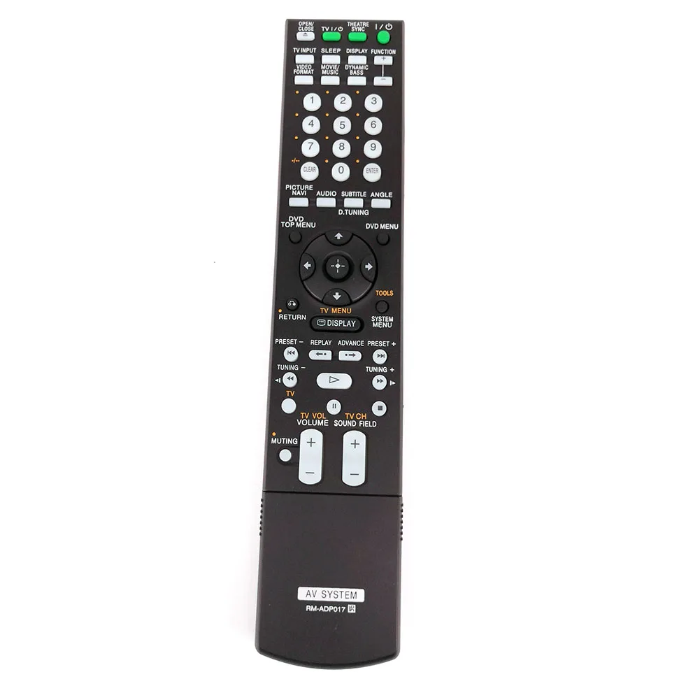 New Replace RM-ADP017 Remote Control For Sony AV SYSTEM Theater System DAV-DZ850KW DAVDZ850KW