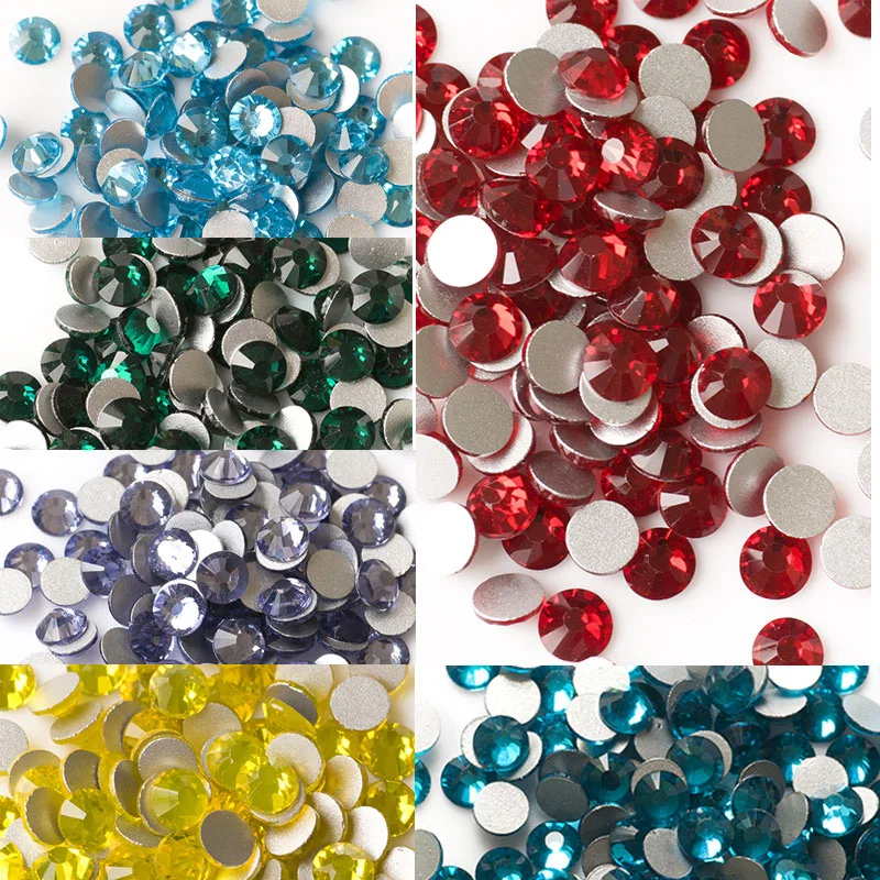 SS20 Colors Non Hotfix Rhinestones For Clothes Sportswear & Nail Art Decorations Flatback Crystals Stones Accessories