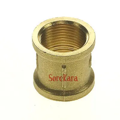 

1.1/2" BSP Female Thread Brass Pipe Fittings Round Nut Rod Connector Coupling Full port