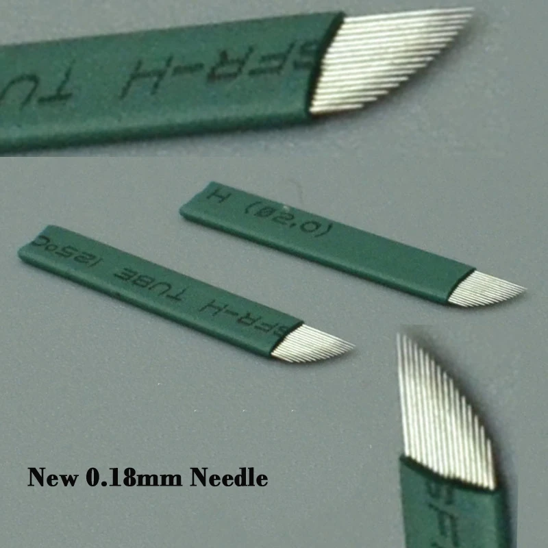 New 0.18mm 16 pin needle microblading blades aguja Agulha Tebori microblading 16 flex for tatto eyebrow makeup