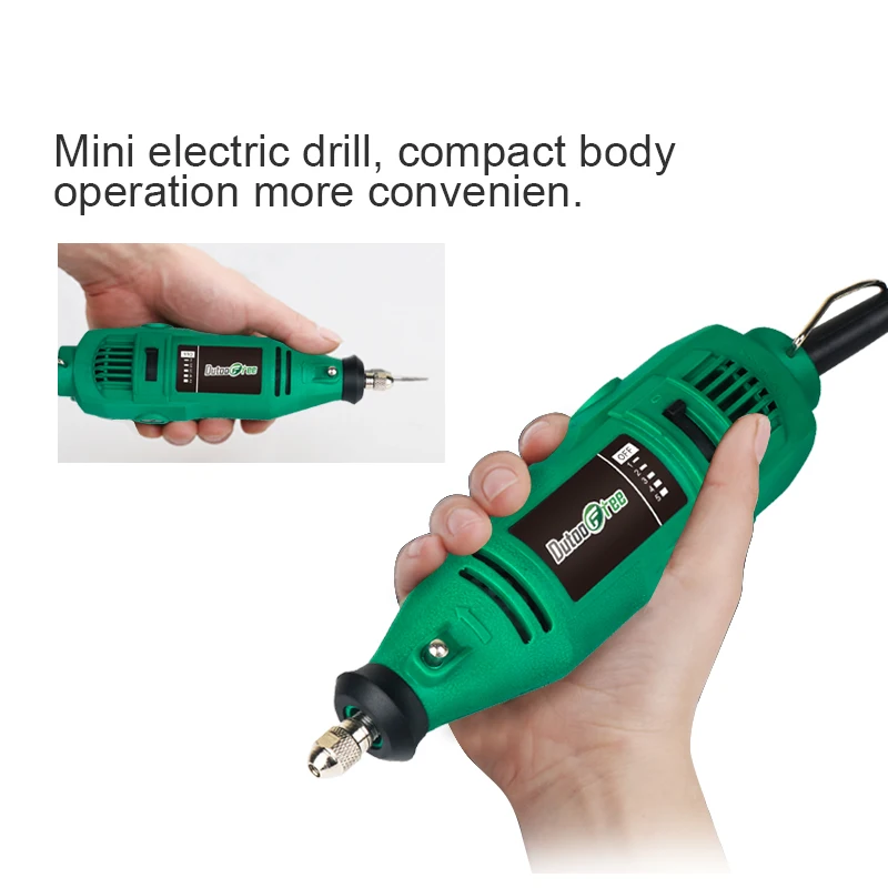 Tungfull Electric Mini Engraver Drilling Machine Hand Drill Electric Engraver Rotary Power Tool Woodworking Carving Cutting