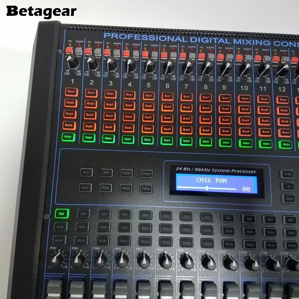 Betagear Digital Mixer Audio DGM1640 16-channel profissional audio mixer Built-in 100 kind DSP effect 19\