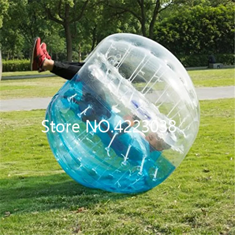 Free Shipping Bumper Ball 0.8mm 1.7m PVC Material Bubble Soccer Ball Blow Up Toy, Inflatable Bumper Bubble Balls