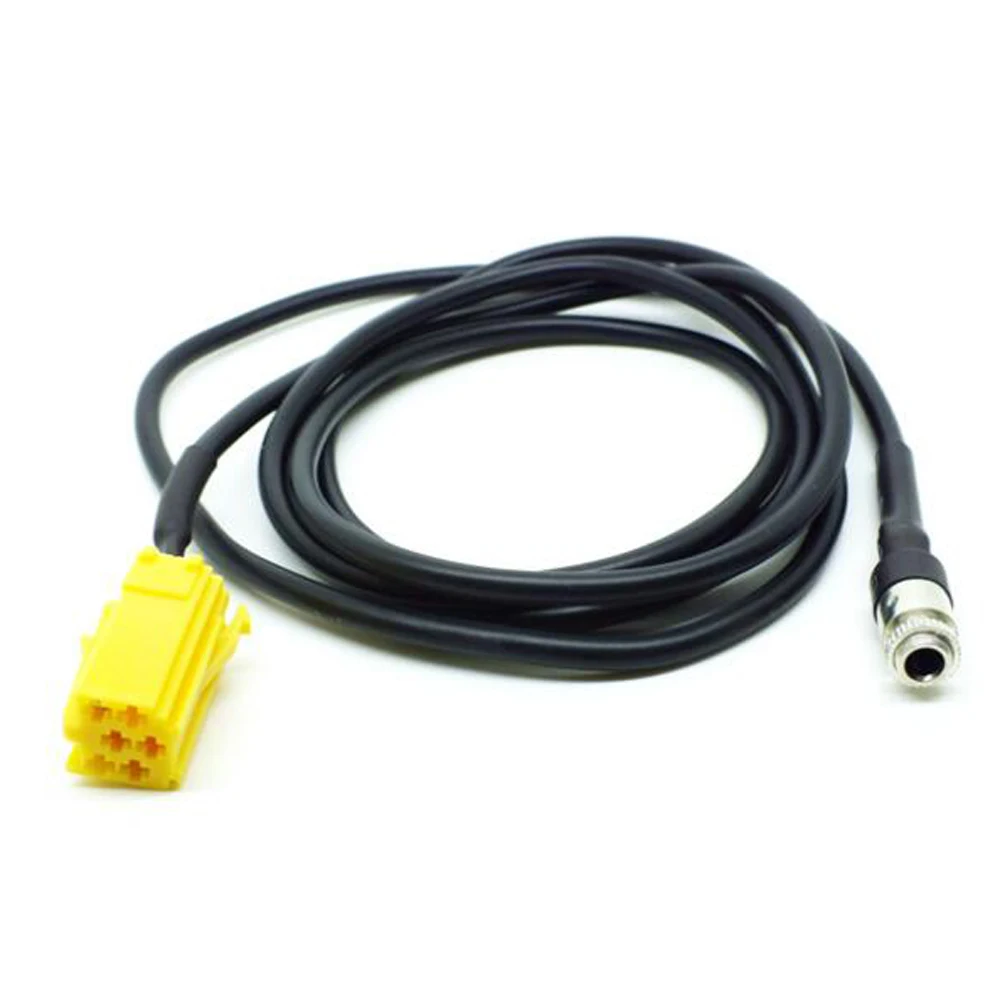 Car 3.5mm Female 6Pin Aux Cable Adapter for Alfa Romeo for Fiat Grande Punto 500