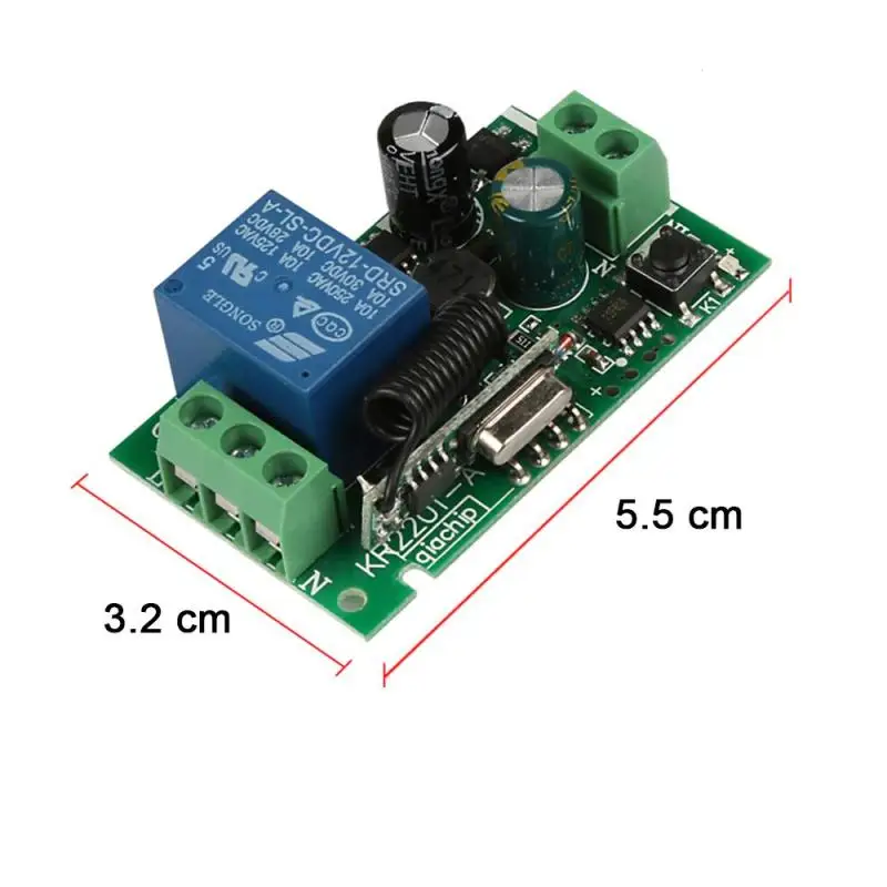 Универсальный пульт дистанционного управления Z30DIFODA, 433 МГц, 220 В переменного тока, 1 канал