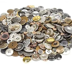 50Gram Mix Size Round Beautiful Button Sewing Fit Scrapbooking Apparel Crafts Decals for Kids Crafts Accessories