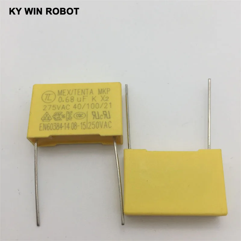 5pcs spacing 22MM 275V 684K 0.68UF 680NF safety capacitor