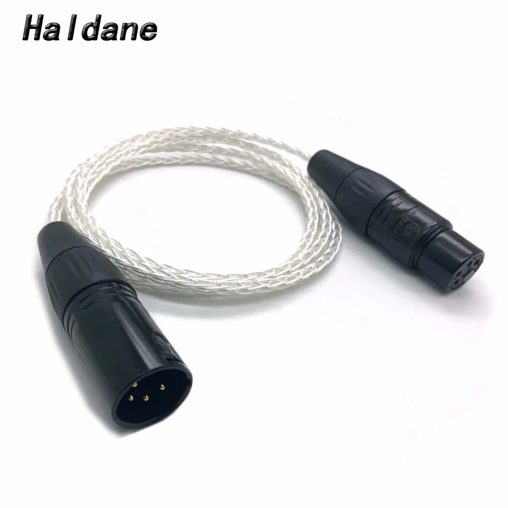 

Бесплатная доставка Холдейн 4Pin зарядный кабель с разъемом папа 4Pin XLR бланшированный аудио 8 ядер посеребренный кабель-удлинитель для обновления кабель