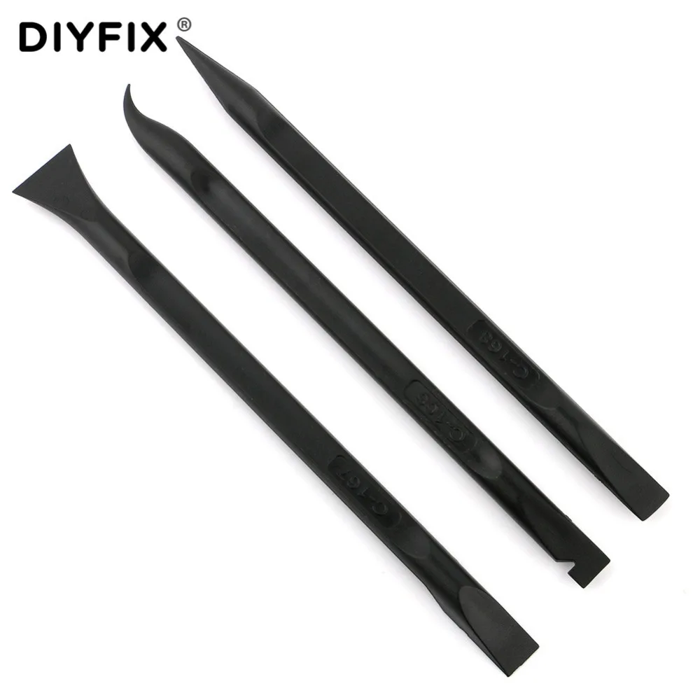DIYFIX 3 في 1 مكافحة ساكنة البلاستيك Spudger كيت 6 "ESD الآمن حدق عصا افتتاح أداة للجوال هاتف لوحي إصلاح اليد طقم أدوات