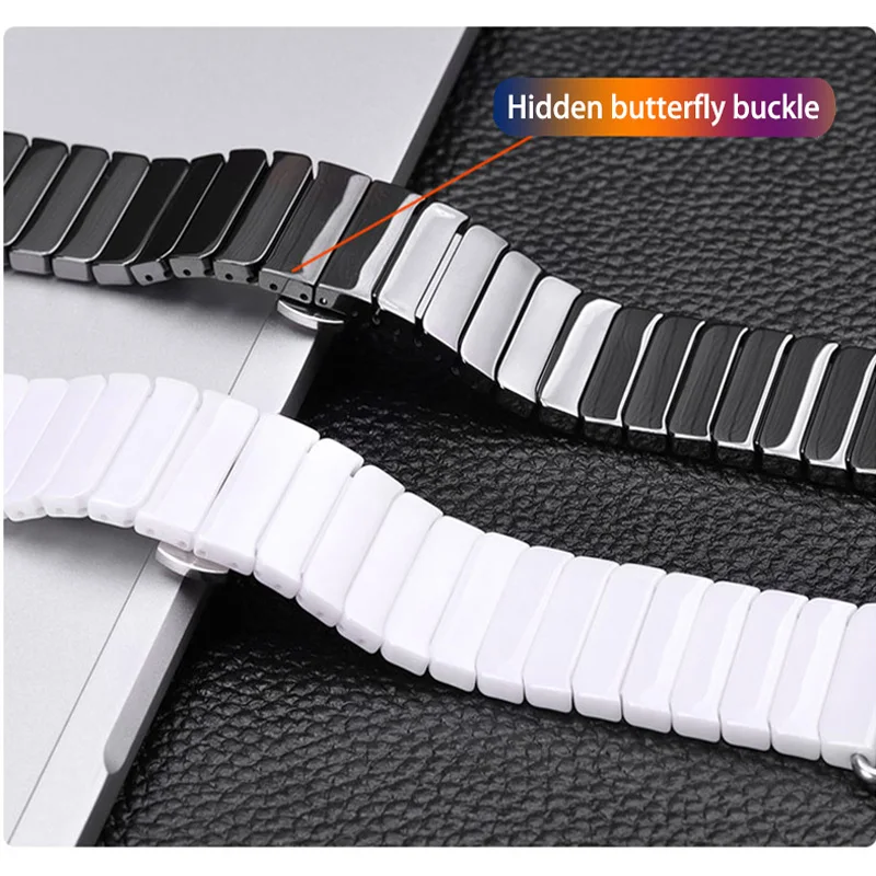 Amazfit Stratos 2 ремешок керамика ремешок для часов для Xiaomi Amazfit Bip/Pace Нержавеющая сталь ремешок на запястье Смарт Браслет аксессуары