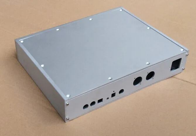 Aluminum case Chassis For power Amplifier Aluminum enclosure es9028pro 9018 dac case (W321mm H62mm D252mm )