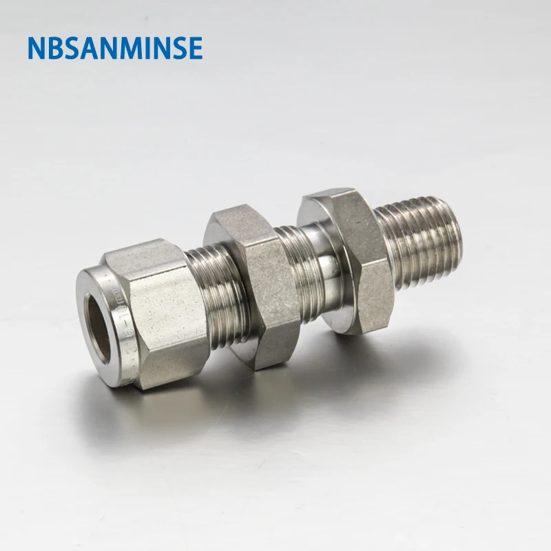 

5Pcs/Lot BMC 1/8 - 3/4 Bulkhead Male Connector Threaded Stainless Steel Pipe Fitting 3000PSI High Pressure Fitting NBSANMINSE