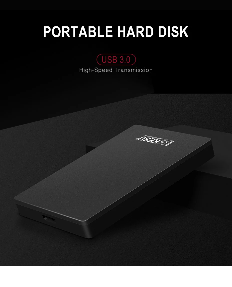 Disque Dur Externe Portable 750 Go - USB 3.0, 2,5 Pouces, Compatible PC, Mac, PS4, Xbox, Formaté - Noir