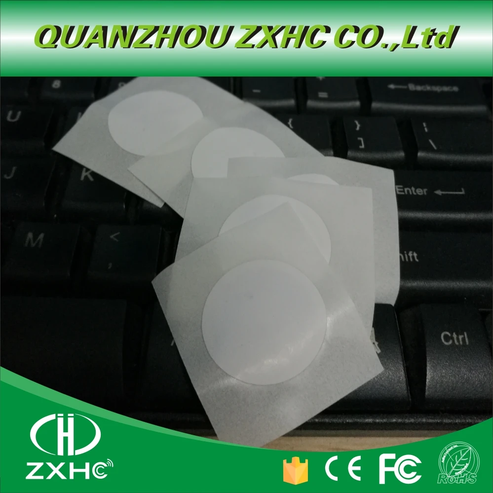 (10PCS/LOT)25mm NFC 1K F08 Tag Stickers 13.56Mhz ISO14443A RFID Label Smart Keytag Card