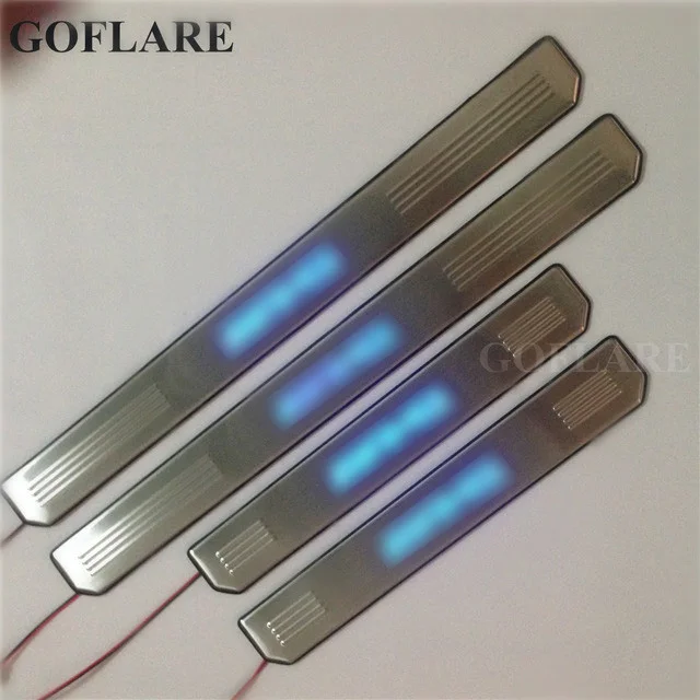 

Car Accessories For Mercedes Benz AMG E50 E55 E200 E250 W210 S210 E Class LED Door Sill Scuff Plate Sills Protector Pedal Cover