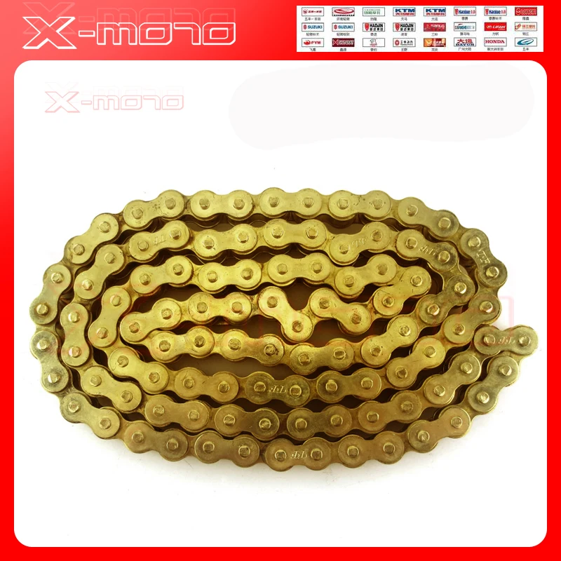 

Chain With 520 525 530 O Ring 120 Link Motorcycle Pit Dirt Bike MX Motocross Enduro Supermoto Racing ATV Quad