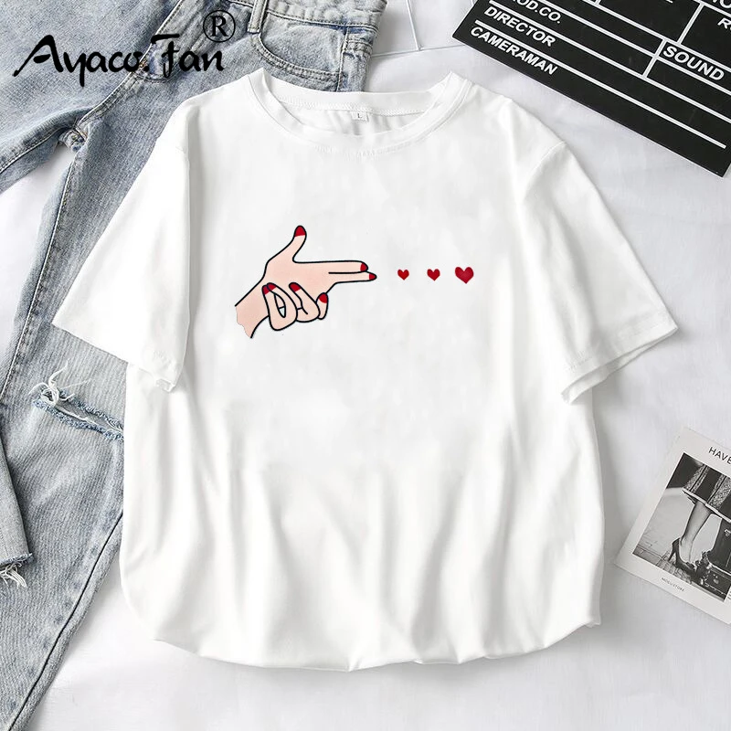 Women T-Shirts 2021 Summer New Cute Animal Girls Printed Tops Tee Female T-shirt Short Sleeve White tshirt for Lady Casual Top