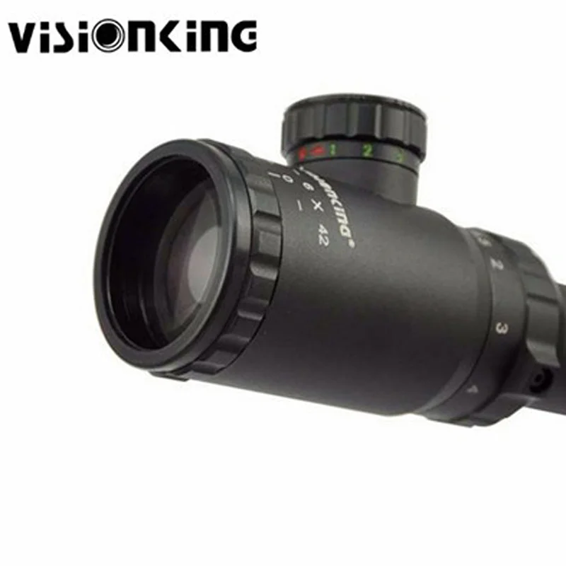 Visionking 1.5-6x42 Trajectory Lock Riflescopes FMC 30mm Tube Illuminated Night Vision Long Range Sniper Tactical Hunting Sight