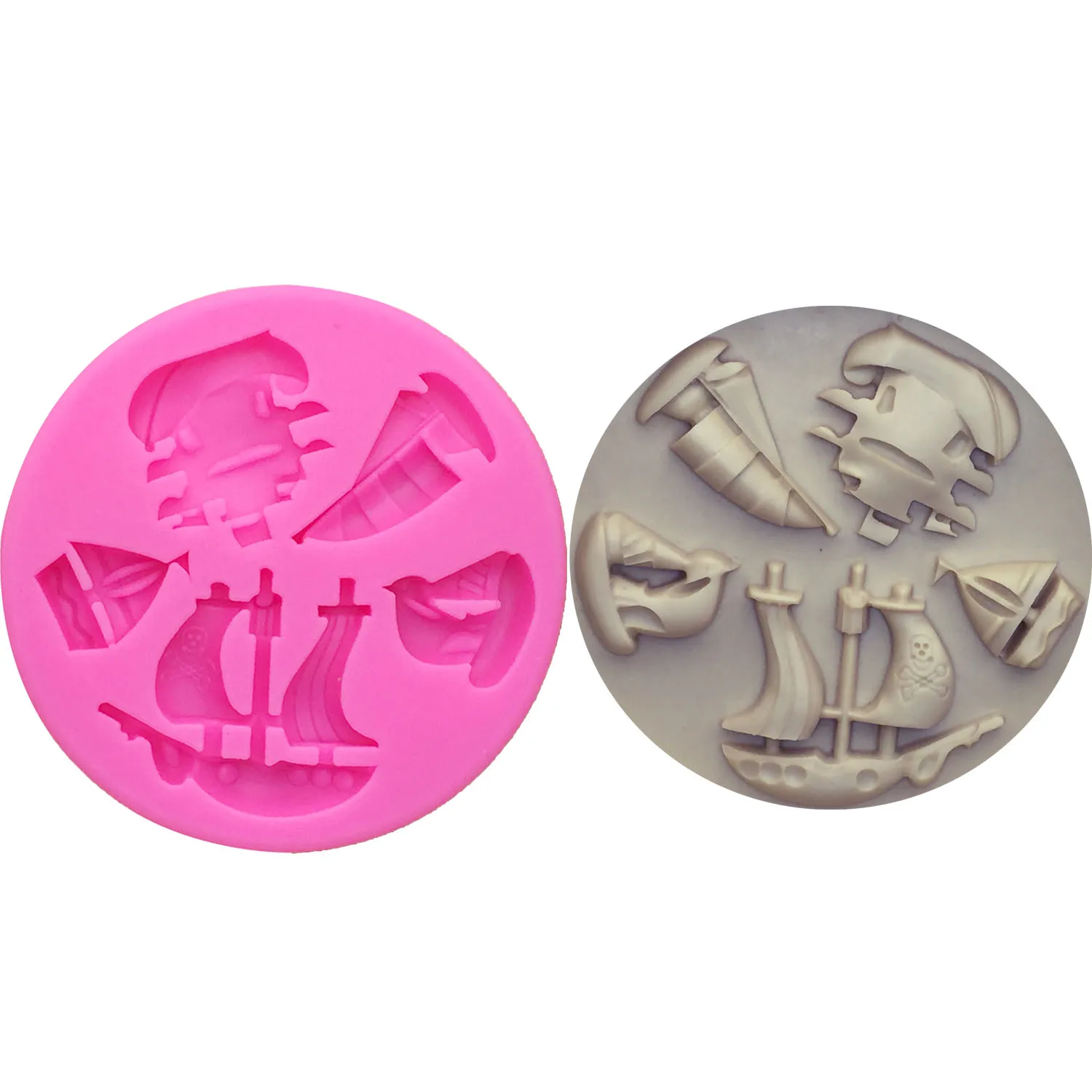 M0602 Ferry Boat Silicone Mold for Fondant Candle, Gum Paste, Resin Polymer Clay, Scrapbooking Mold