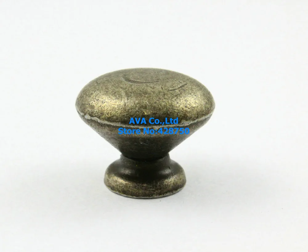 

20 Pieces Antique Brass Furniture Handle Cabinet Knob Jewelry Box Handle Knob Drawer Pull / 25x20mm