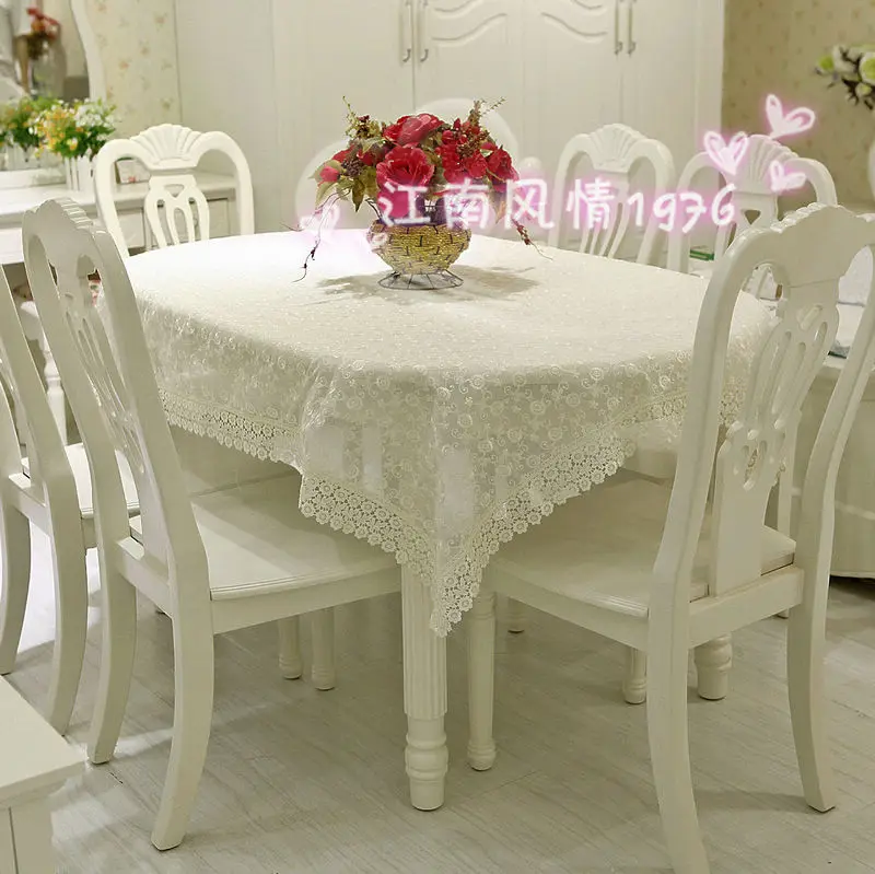 

Solid color lace tablecloths coffee table cloth table cloth table runner minimalist modern full-size cloth Roundtable hundred fr