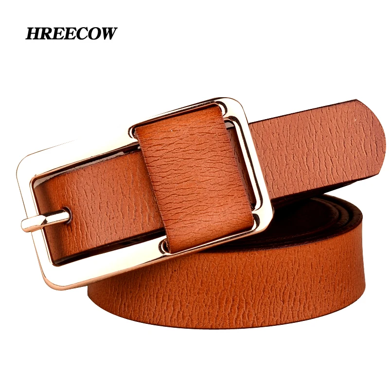 Hot Sale Brand Luxury Pin buckle 100% cowhide Female Belt for Women Hip-Hop Genuine Leather Jeans Girdles Belts Candy