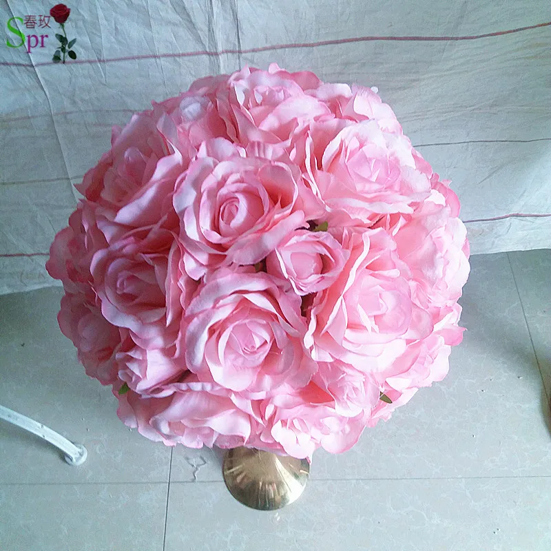 SPR wedding table center ROSE flower arranegements ball artificial flore wedding backdrop flower decoration