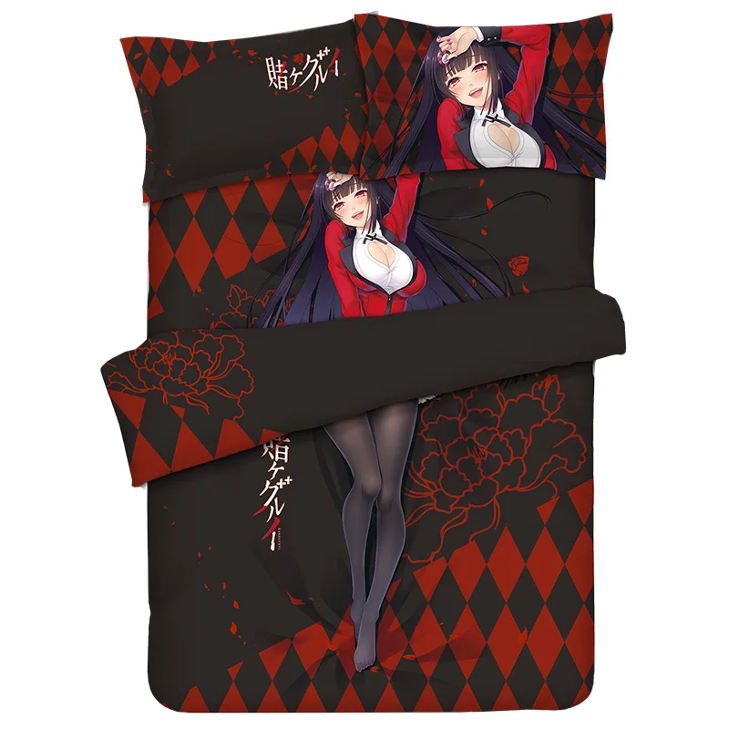 

Kakegurui - Compulsive Gambler Yumeko Jabami Modern Winter Queen Bedding Set Twin Full Home