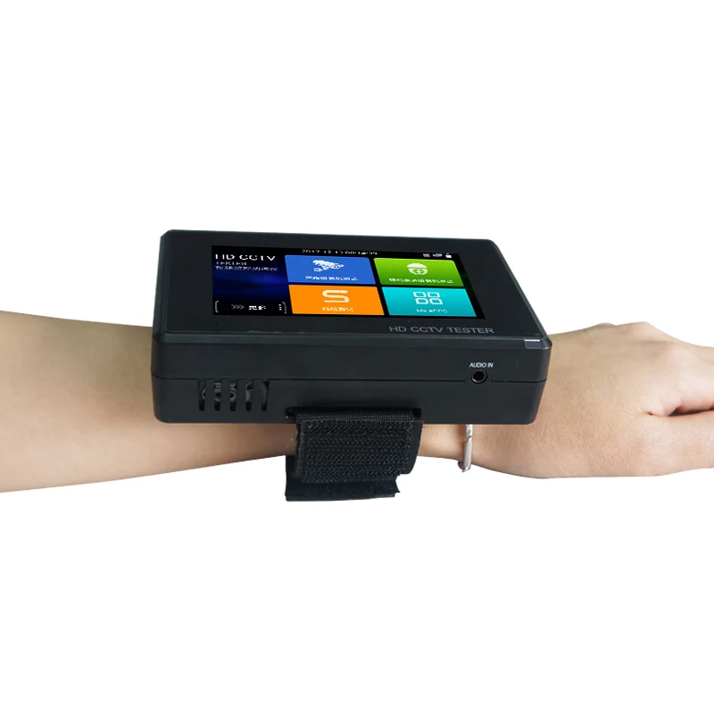 

New 4" wrist 4K H.265 IP CVBS CVI TVI AHD 5-in-1 IPC-1800ADH Plus CCTV Tester test wifi ip camera