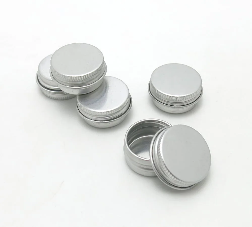 Boîtes en aluminium illables pour voyage quotidien, petit pot d'emballage cosmétique en métal, récipient à cosmétiques professionnel, 100x5G, 1 oz, 6oz