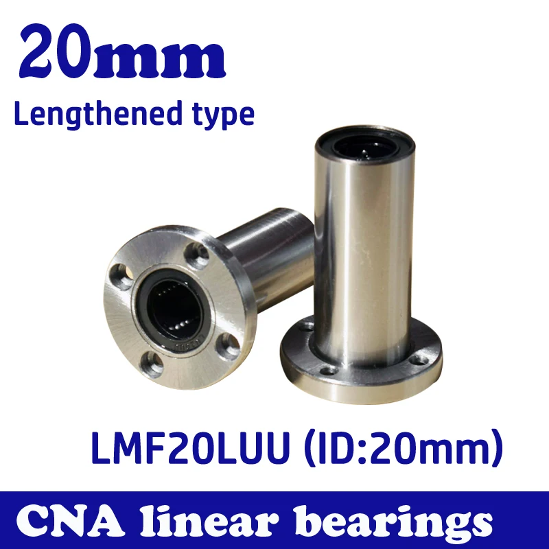 

4pcs/lot Free Shipping LMF20LUU Long Type 20mm Flange Linear Bearing CNC Linear Bush