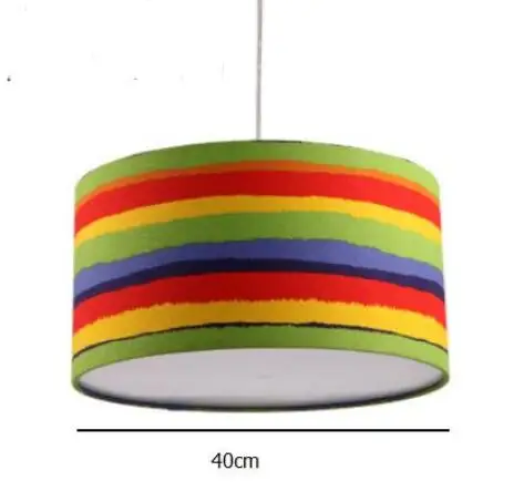 Color cloth pendant lamps modern dining room lamps bedroom Nordic seven rainbow children's room pendant light ZA8174