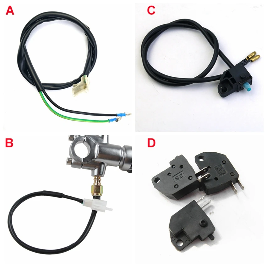 One Piece Universal 2 pin plug Switch Cable Brake Clutch Pump Signal Turning light Cable