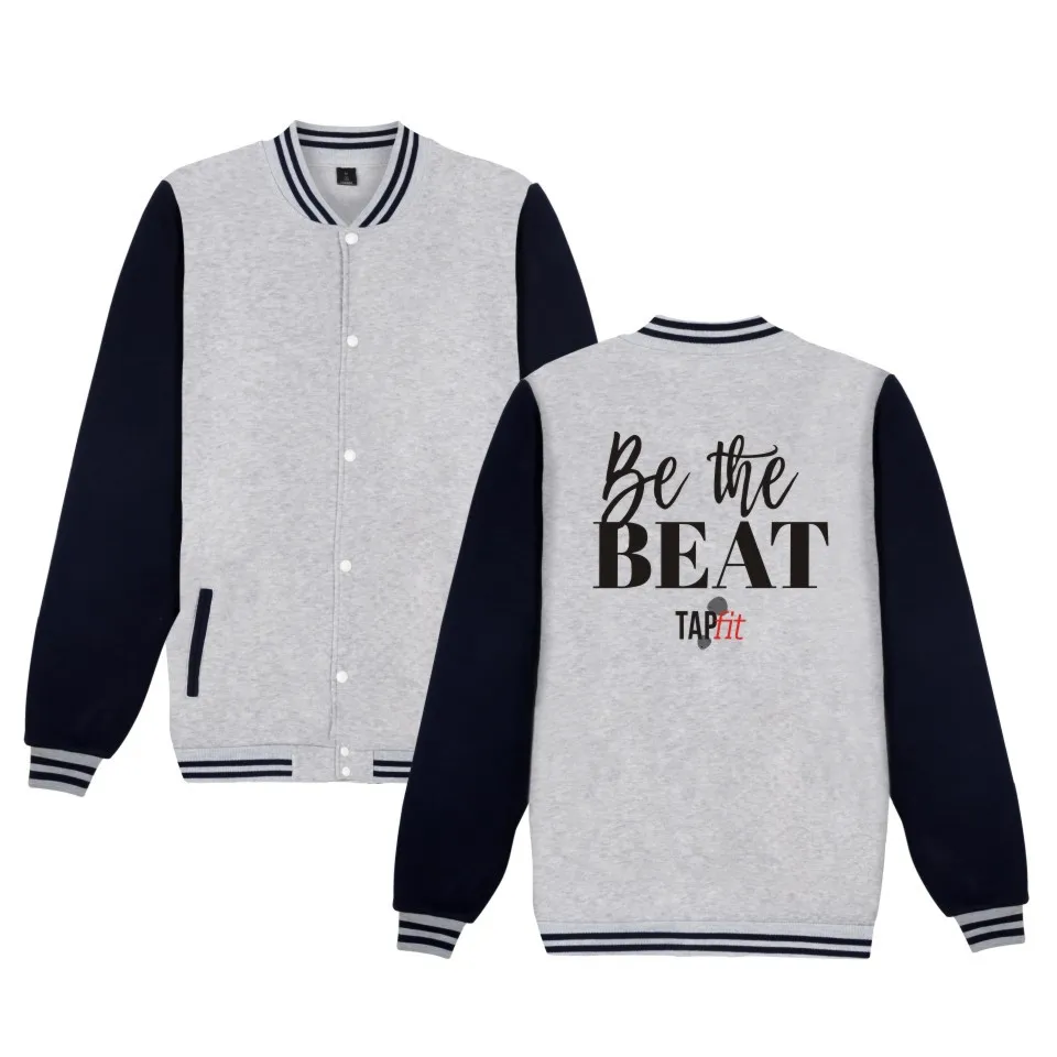 

fashion TAPfit Be the BEAT Printed men women Baseball Jacket Pocket casual Long Sleeve harajuku Hoodies Jackets Sweatshirts tops