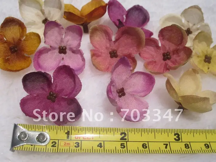 600X (3cm) mini silk flower head ,DIY HAIR ACCESSORY,6 COLORS FOR SELECTION